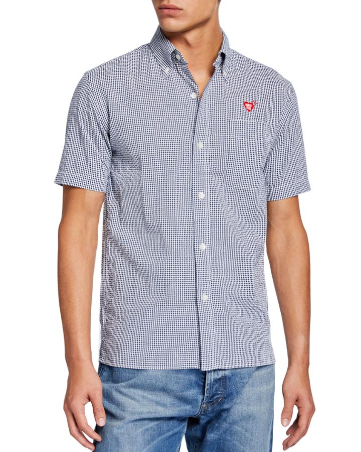 Men's Seersucker Short-sleeve