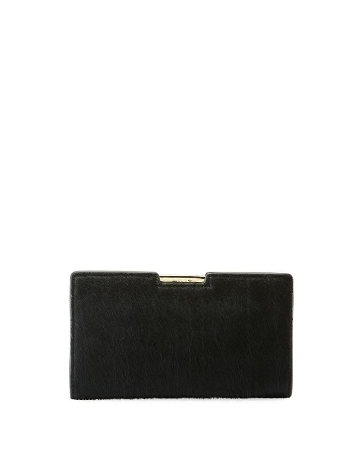 Framed Fur Clutch Bag