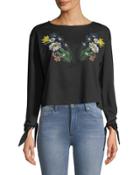 Embroidered Tie-sleeve
