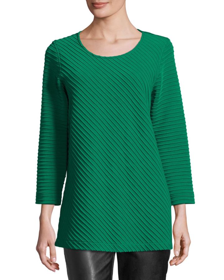 Petite Ottoman Knit 3/4-sleeve Tunic