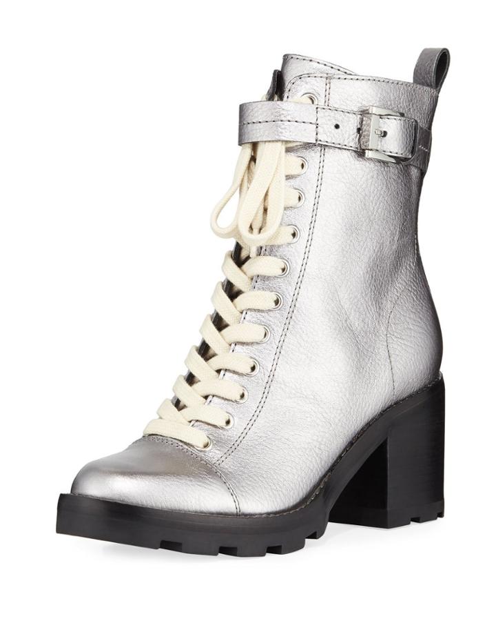Waren Metallic Chunky Booties