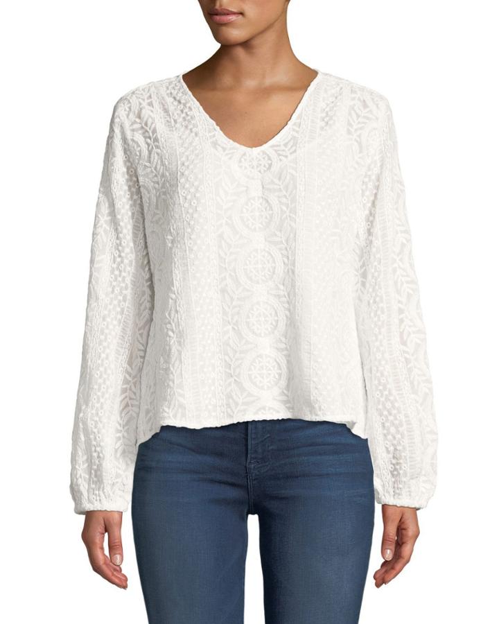 Long-sleeve Sheer