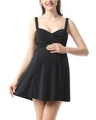 Maternity Upf 50+ Ruched Skirted One-piece