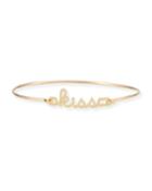 14k Pure Gold Kiss Bracelet