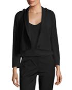 Tali One-button Cropped Wool-blend Blazer