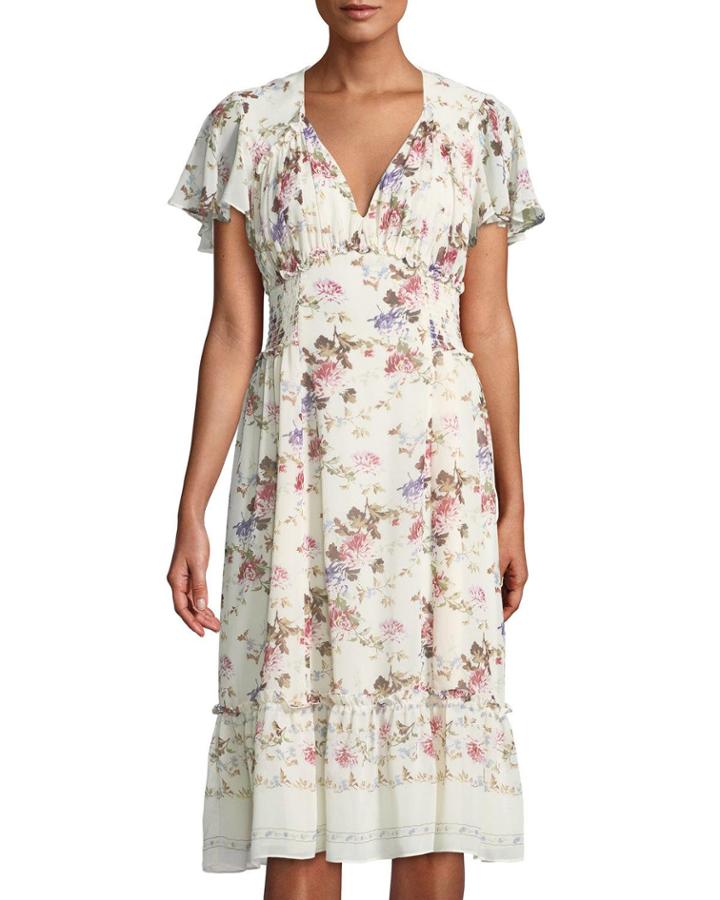 Flutter-sleeve Floral