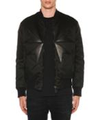 Men's Goth Cross Bomber Jacket