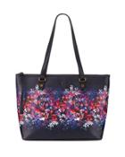 Aria Floral-print Shoulder Tote Bag