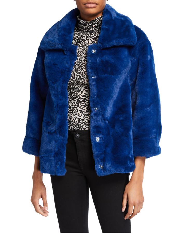 Pia Faux-fur Bomber Jacket
