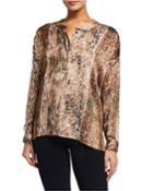 Baraz Snakeskin High-low
