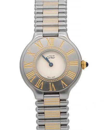 Pre-owned 18k 31mm Must De 21 Bracelet Watch, Two-tone