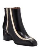 Telda Metallic Striped Ankle Booties