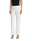 Petite Washable Crepe Modern Wide-leg Pants