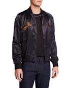 Horse-embroidered Bomber Jacket