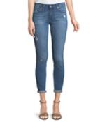 The Icon Crop Rolled-cuff Ankle Jeans
