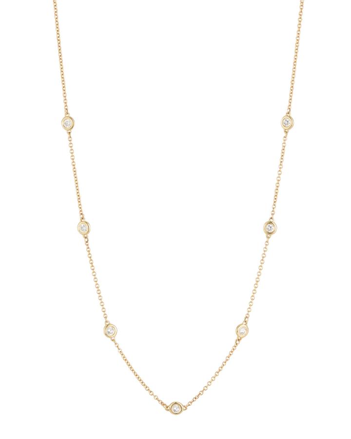 14k Gold Diamond By-the-yard Necklace,