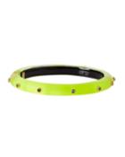 Neo Bohemian Crystal Rivet Slim Bangle, Yellow