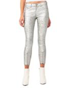 Florence Metallic Zip-cuff Jeans