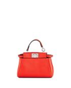 Peekaboo Micro Leather Top Handle