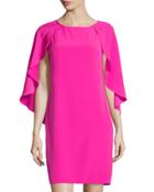 Cap-sleeve Dress, Hot Fuchsia