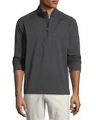 Men's Brushed Waterproof Long-sleeve Pullover Jacket