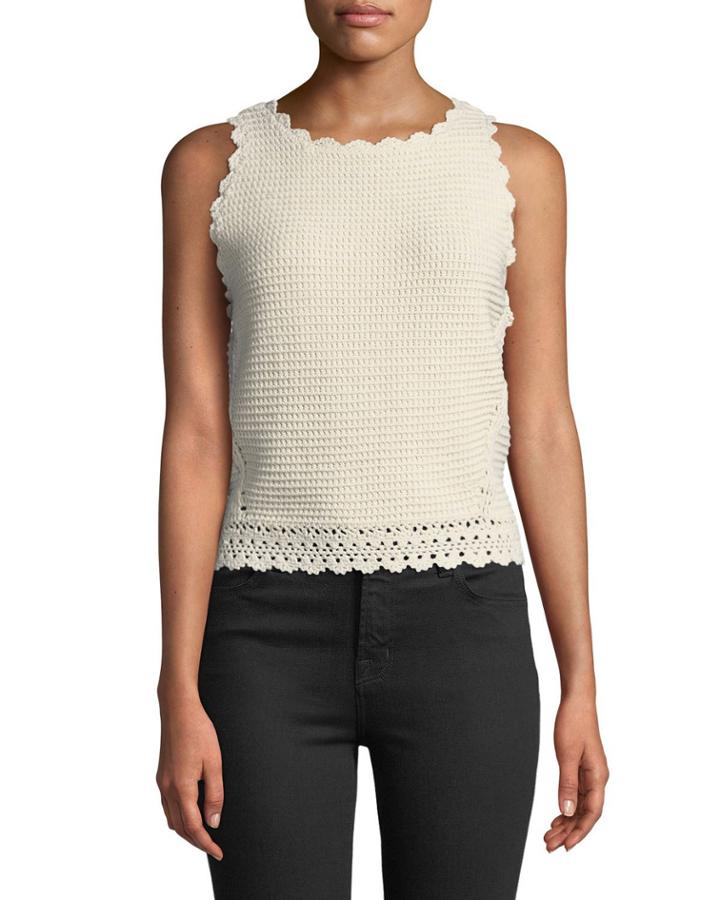 Tie-back Crochet Tank