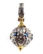 London Blue Topaz Round Pendant