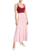 Flaminus Sleeveless Colorblocked Wool-cashmere Dress