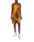 Bibiana Reversible Trailblazer Leopard-print Sleeveless Dress