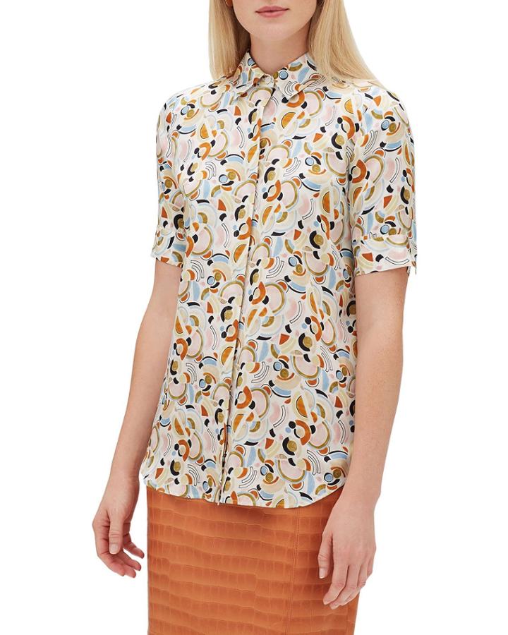 Scottie Short-sleeve Lyrical Curves Printed