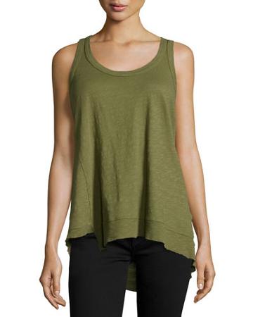 Twist Asymmetric Racerback Tank Top