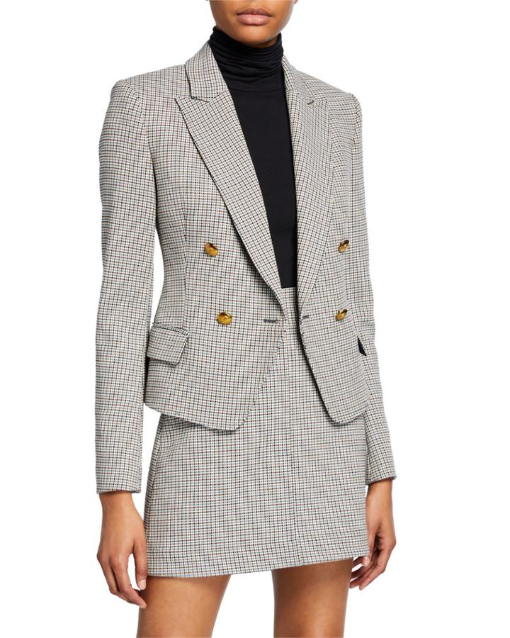 Hendrick Double-breasted Check Jacket