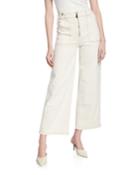 Malia High-rise Cropped Wide-leg Jeans