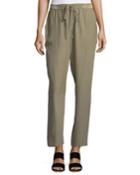 Pintuck Silk Easy Pull-on Pants
