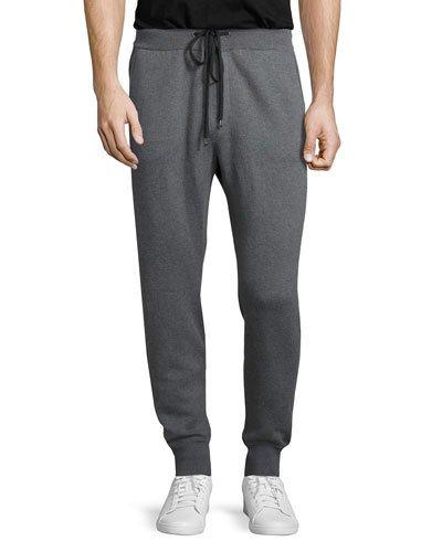 Drawstring Jogger Sweatpants, Gray