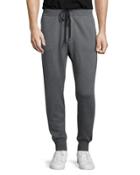 Drawstring Jogger Sweatpants, Gray