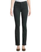 Straight-leg Sateen Jeans, Forest