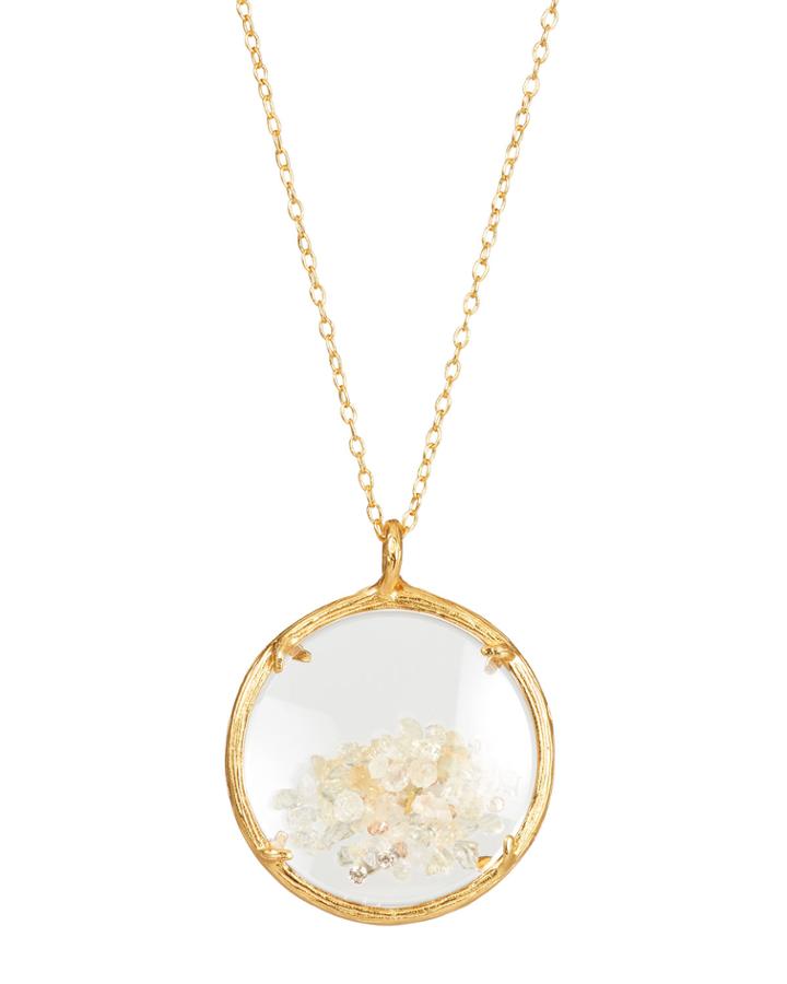 Shaker Birthstone Pendant Necklace, November