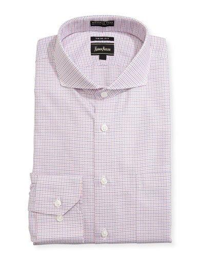 Trim-fit Regular Finish Check-print Dress