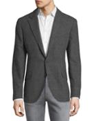 Men's Windowpane Wool/alpaca Jacket