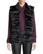Rabbit Fur Channel Vest