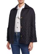 Lightweight Degrade Quilted Topper Jacket