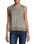 Olivia Combo-hem Tank