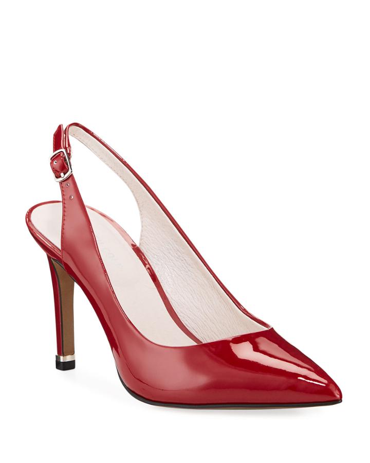 Riley Patent Leather Slingback Pumps