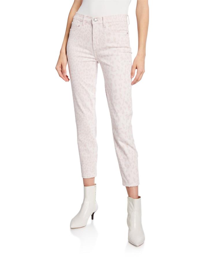 The High Waist Stiletto Leopard-print Jeans