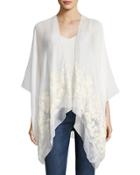Floral Embroidered Kimono