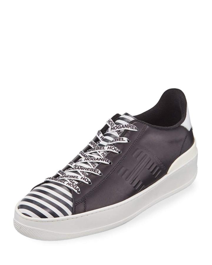 Men's Printed Leather