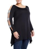 Ladder-sleeve Blouse,