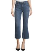 Mid-rise Cropped Boot-cut Jeans
