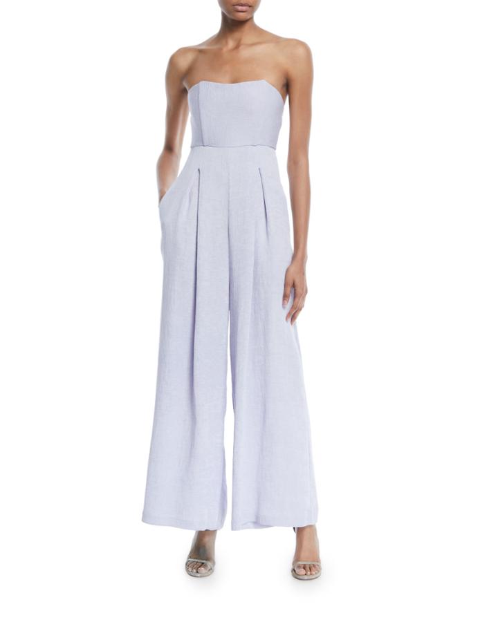 Strapless Wide-leg Jumpsuit